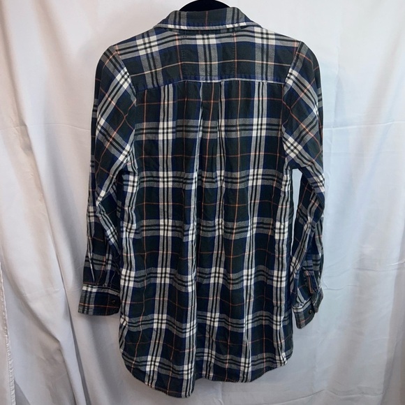 Urban Outfitters Renewal Shirt Flannel Button Up Long Sleeve Stripes Plaid Top - Picture 6 of 11